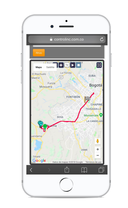 ControlInc Monitoreo GPS satelital